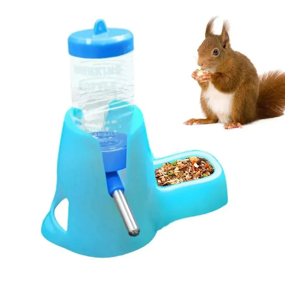Automatic Hamster Water Feeder with Food Dish