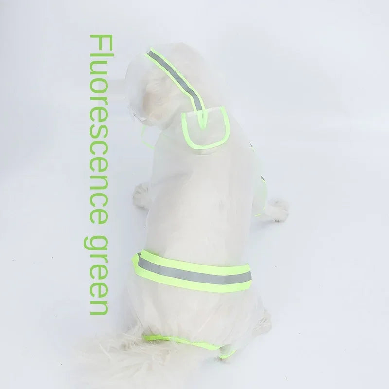 Four-Leg Hooded Dog Rain Suit