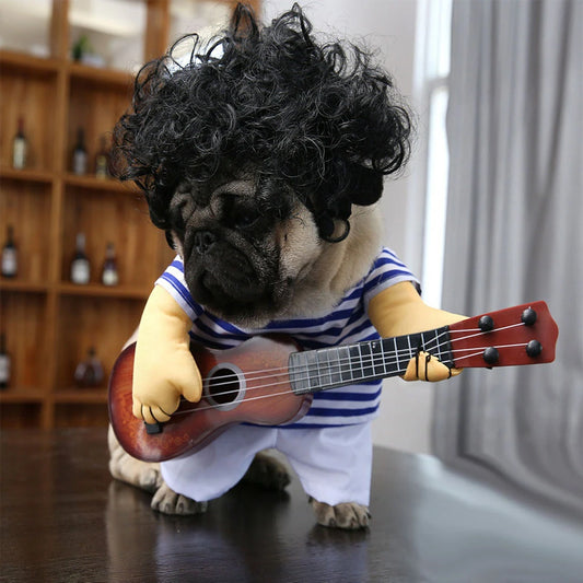 Guitar Player Dog Costume